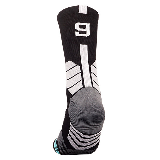 Volleyball Crew Compression Socks Thick Digital Number  High Elastic Non Slip Towel Bottom Baseball Socks Wholesale